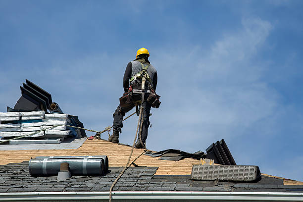 Professional Roofing technician working in Painesville, OH